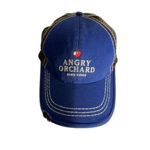 Angry Orchard Hard Cider Mesh Trucker Baseball Hat Cap Adult Adjustable Snap